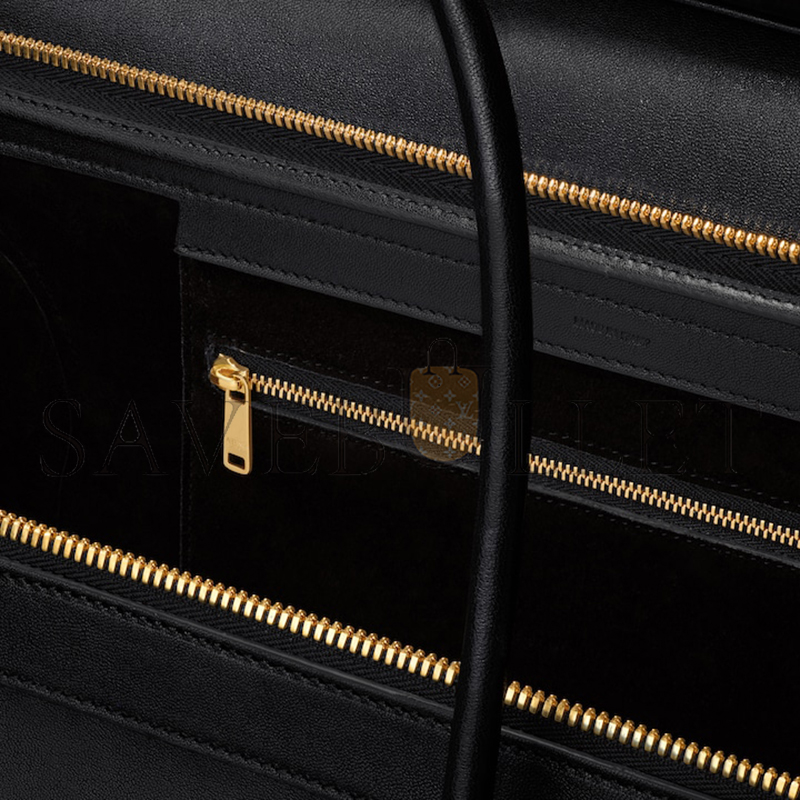 CELINE LARGE SMILING NEW LUGGAGE IN SUPPLE SHINY LAMBSKIN 123683GW2.38NO (44*27*20cm)